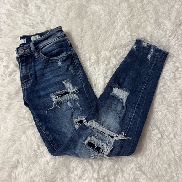 KanCan Mid Rise Ankle Skinny Jeans Size 00 - Picture 10 of 13